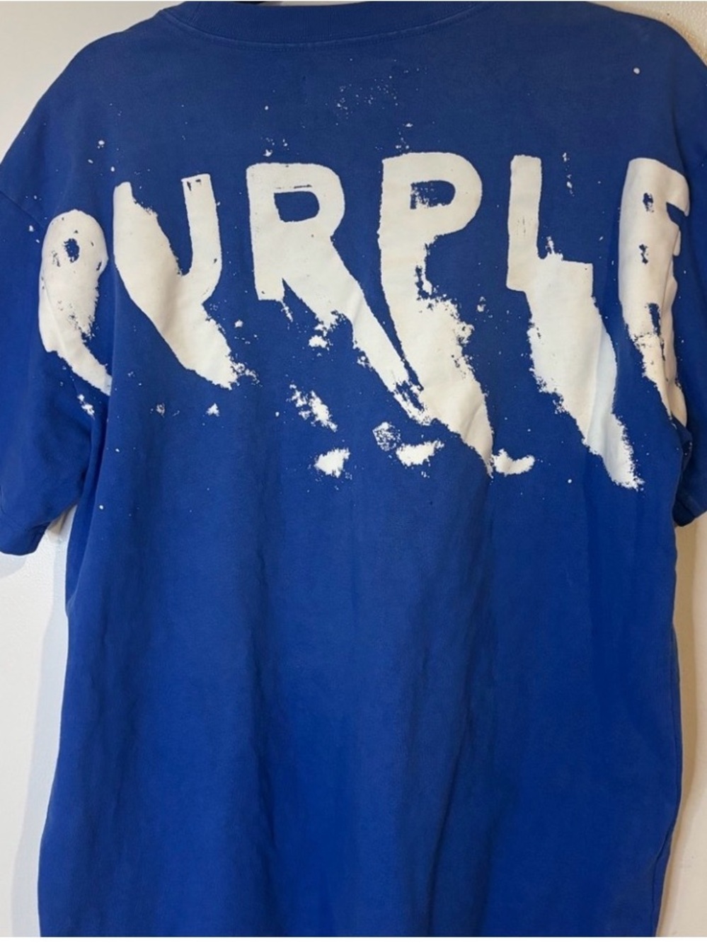 Purple Brand Men's Short Sleeve Tee in Bold Blue